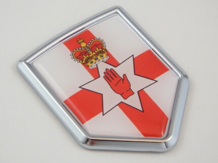 northern ireland shield 3D Crest Chrome Emblem