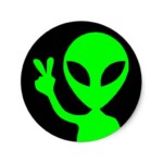 peaceful_alien_classic_round_sticker 2