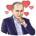 president vladimir putin political sticker 10