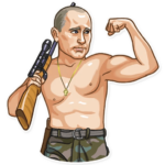 president vladimir putin political sticker 12