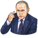 president vladimir putin political sticker 14