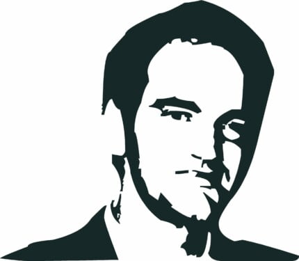 Quentin Tarantino Celeb 8 Decal Sticker