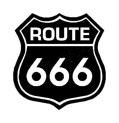 Route 666 Decal