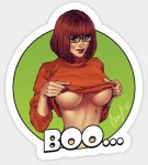 SCOOBY Velma Boo Sticker