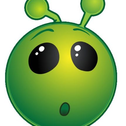 smile alien-head cartoon sticker 09