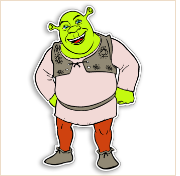 Shrek Characters Decal 2