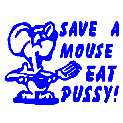 Save a Mouse vinyl sticker