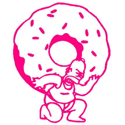 Homer Donut decal