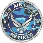 AIR FORCE RETIRED camo blue