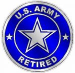 ARMY RETIRED blue