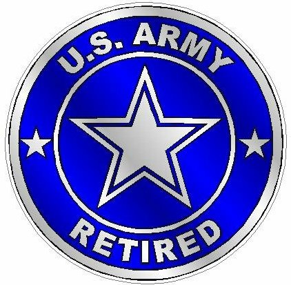 ARMY RETIRED blue