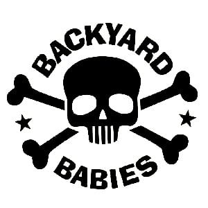 Backyard Babies Skull Die Cut Vinyl Self Adhesive Sticker Decal