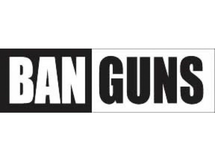 BAN GUNS BUMPER STICKER
