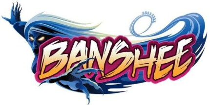 banshee-roller coaster theme park logo