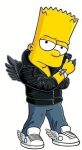 BART SIMPSON WINGS STICKER