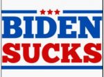 BIDEN SUCKS STICKER 1