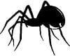 Black Widow Spider Sticker 2