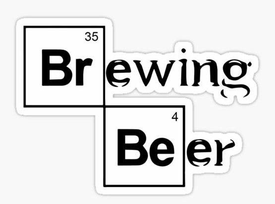 brewing beer funny car sticker