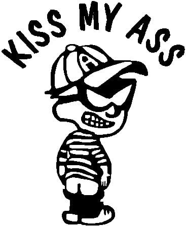 Calvin Kiss My Ass Decal