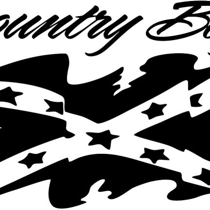 country boy rebel flag die cut decal