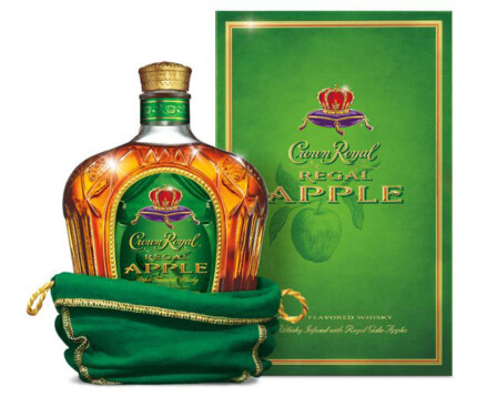 Crown Royal Apple Bottle Rectangle Sticker