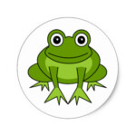 cute_frog_round_sticker