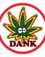 dank round sticker