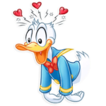 donald duck daisy duck disney cartoon sticker 07