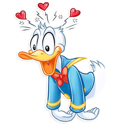 donald duck daisy duck disney cartoon sticker 07