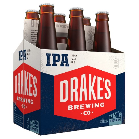 DRAKES BREWING IPA SIX PACK SHAPED STICKER