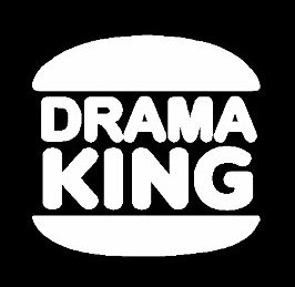 drama king funny guy decal
