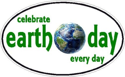 earth day oval decal