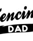 Fencing Dad Sport Spirit Decal