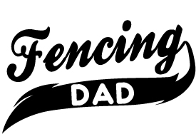 Fencing Dad Sport Spirit Decal