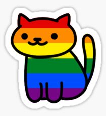 gay cat sticker