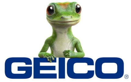 Geico Logo with Gecko