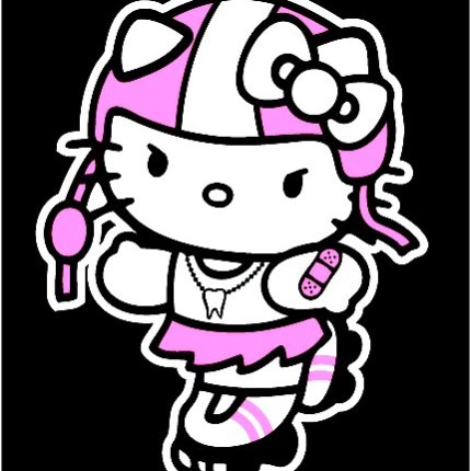 Hello K Color Derby Kitty Sticker