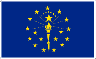 Indiana State Flag Decal