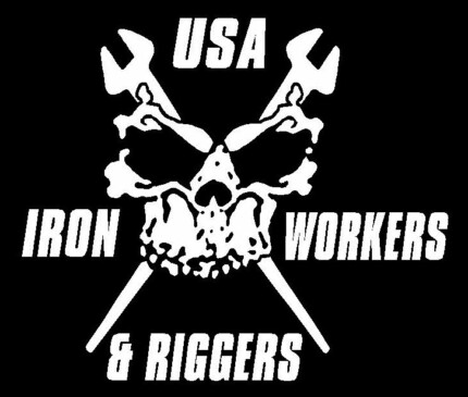 Iron Workers and Riggers Skull Decal