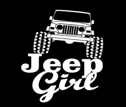 JEEP GIRL Vinyl Decal for Truck funny auto decal