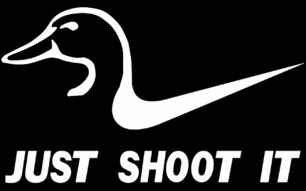 Just Shoot it Duck Hunting Decal