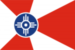 Kansas Wichita City Flag Sticker