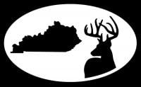 Kentucky Deer Hunting Oval Decal
