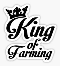 King of farming Sticker