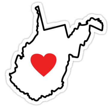 Love West Virginia sticker