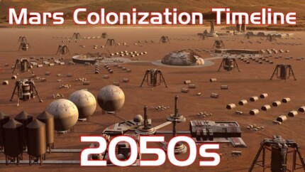 Mars Colonization Timeline - 2050s_sticker