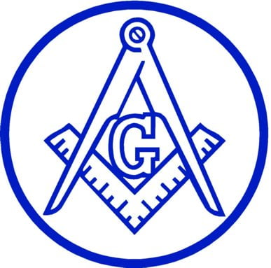 Masonic Blue Circular Design