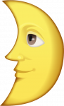 MOON EMOJI_FIRST_QUARTER_WITH_FACE