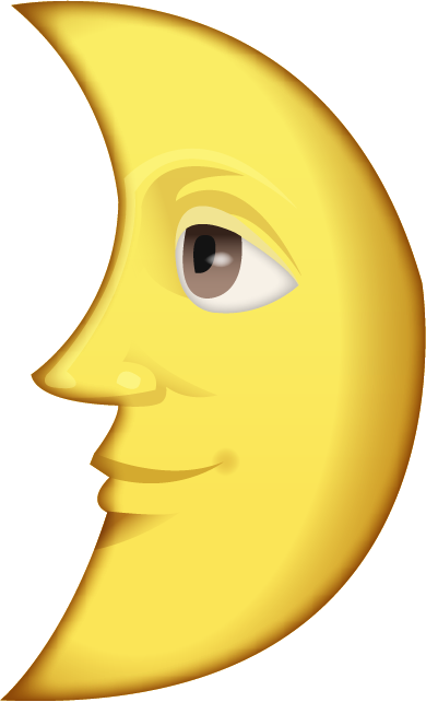 MOON EMOJI_FIRST_QUARTER_WITH_FACE