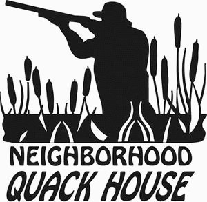 neighbor hood quack house hunting decal
